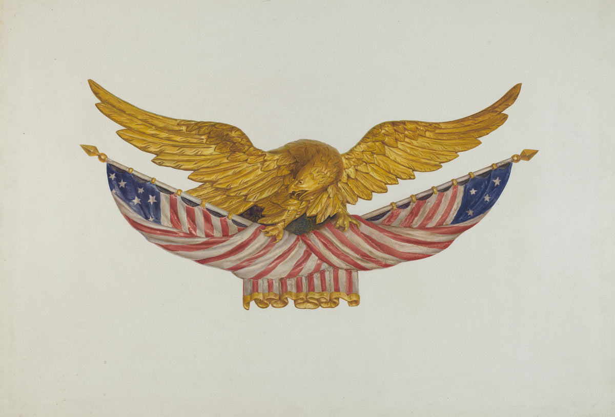 Eagle Sternpiece by Alfred H. Smith (American, active c. 1935), 16X12"(A3)Poster Print