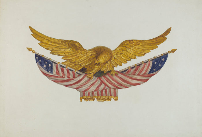Eagle Sternpiece by Alfred H. Smith (American, active c. 1935), 16X12