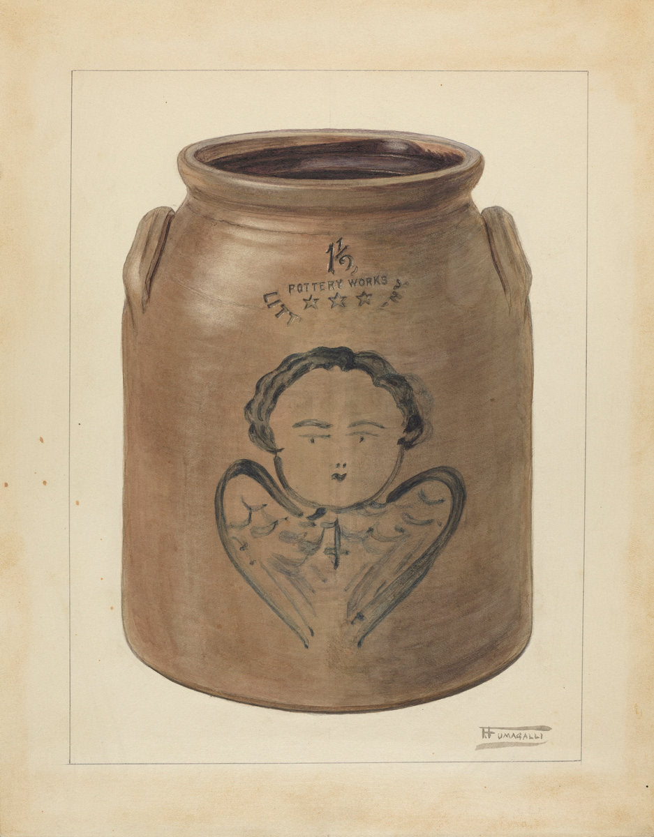 Jar by Frank Fumagalli (American, active c. 1935), 16X12"(A3)Poster Print