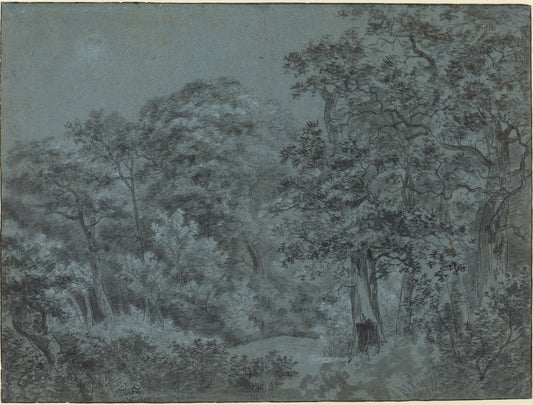In the Hague Woods by Simon de Vlieger (Dutch, 1600/1601 - 1653), 16X12"(A3)Poster Print