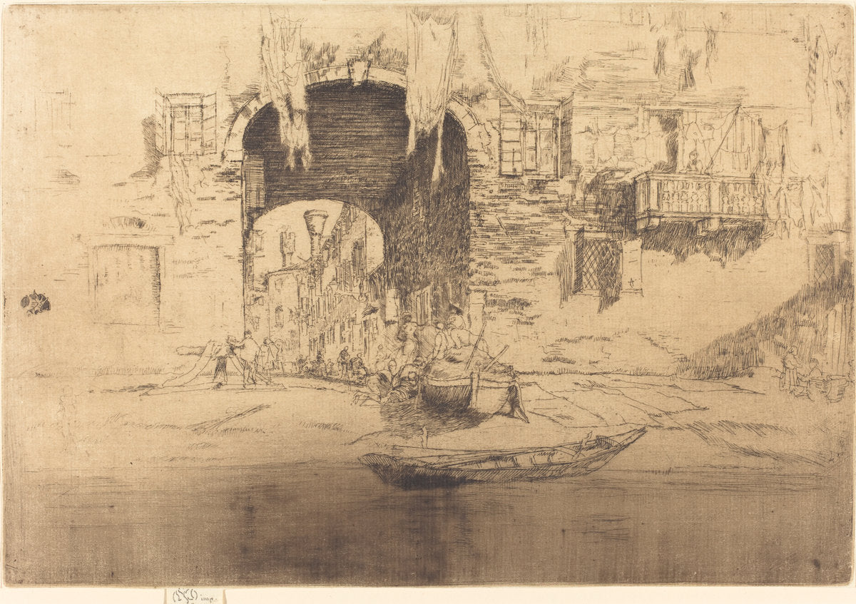 San Biagio by James McNeill Whistler (American, 1834 - 1903), 16X12"(A3)Poster Print