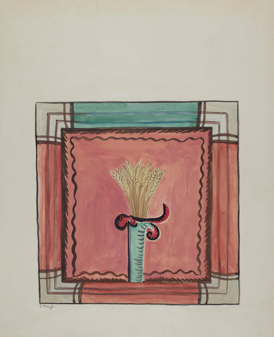 Companion Panel from Main Reredos, Church of Sanctuario, Chimayo by E. Boyd (American, active c. 1935), 16X12"(A3)Poster Print