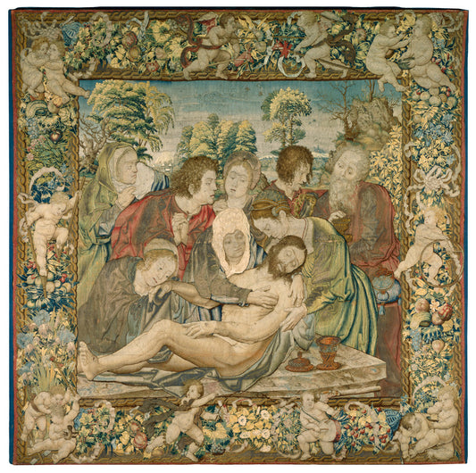 c. 1520 by after Bernard van Orley (The Deposition), 16X12"(A3)Poster Print
