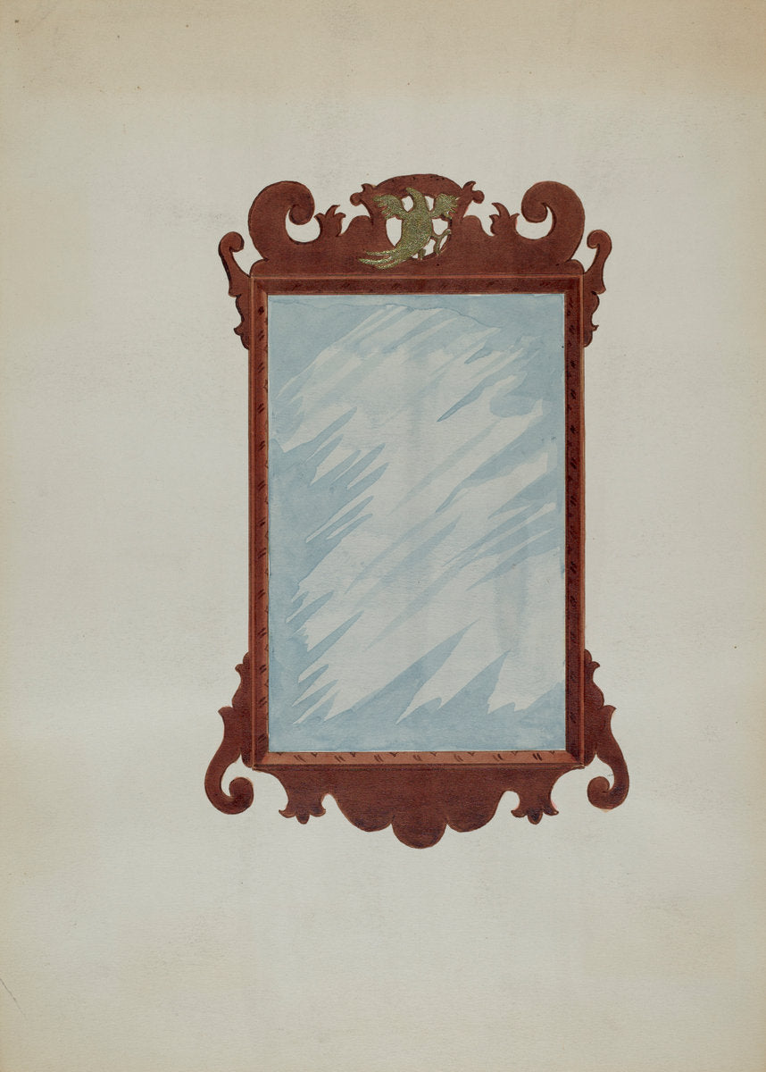Mirror by Fred Weiss (American, active c. 1935), 16X12"(A3)Poster Print