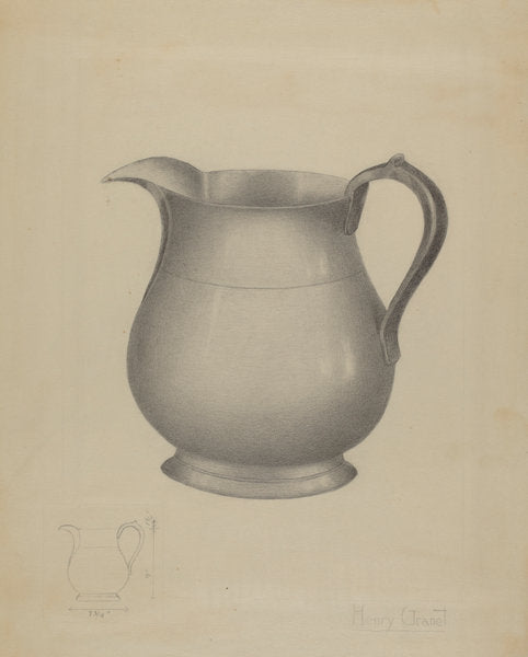 Pitcher by Henry Granet (American, active c. 1935), 16X12"(A3)Poster Print