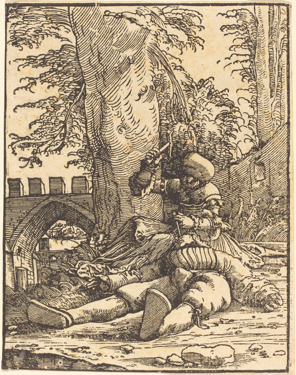 Jael and Sisera by Albrecht Altdorfer (German, 1480 or before - 1538), 16X12"(A3)Poster Print