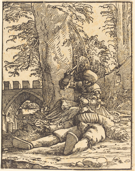 Jael and Sisera by Albrecht Altdorfer (German, 1480 or before - 1538), 16X12"(A3)Poster Print