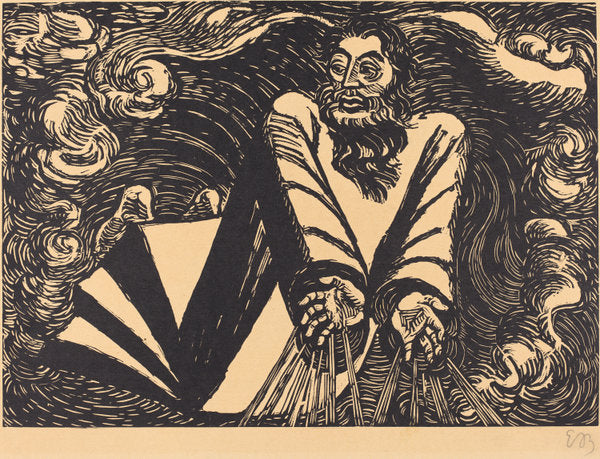 The First Day by Ernst Barlach (German, 1870 - 1938), 16X12"(A3)Poster Print