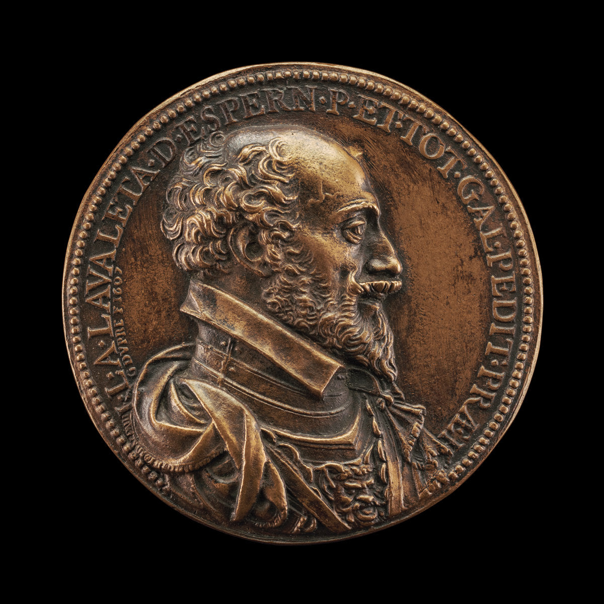 Jean-Louis de Nogaret de la Valette, 1554-1642, Duke of Epernon, Colonel General of Infantry [obverse] by Guillaume Dupré (French, c. 1574 - 1642), 16X12"(A3)Poster Print