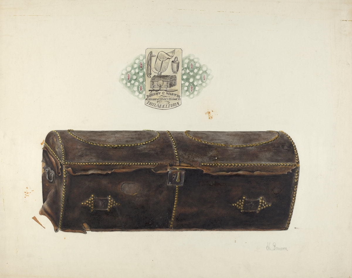 Trunk by Charles Bowman (American, active c. 1935), 16X12"(A3)Poster Print