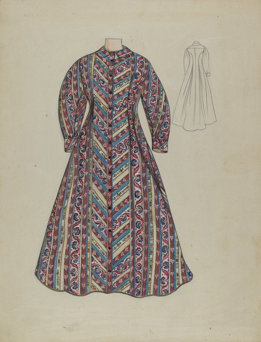 Dressing Gown by Jean Peszel (American, active c. 1935), 16X12"(A3)Poster Print