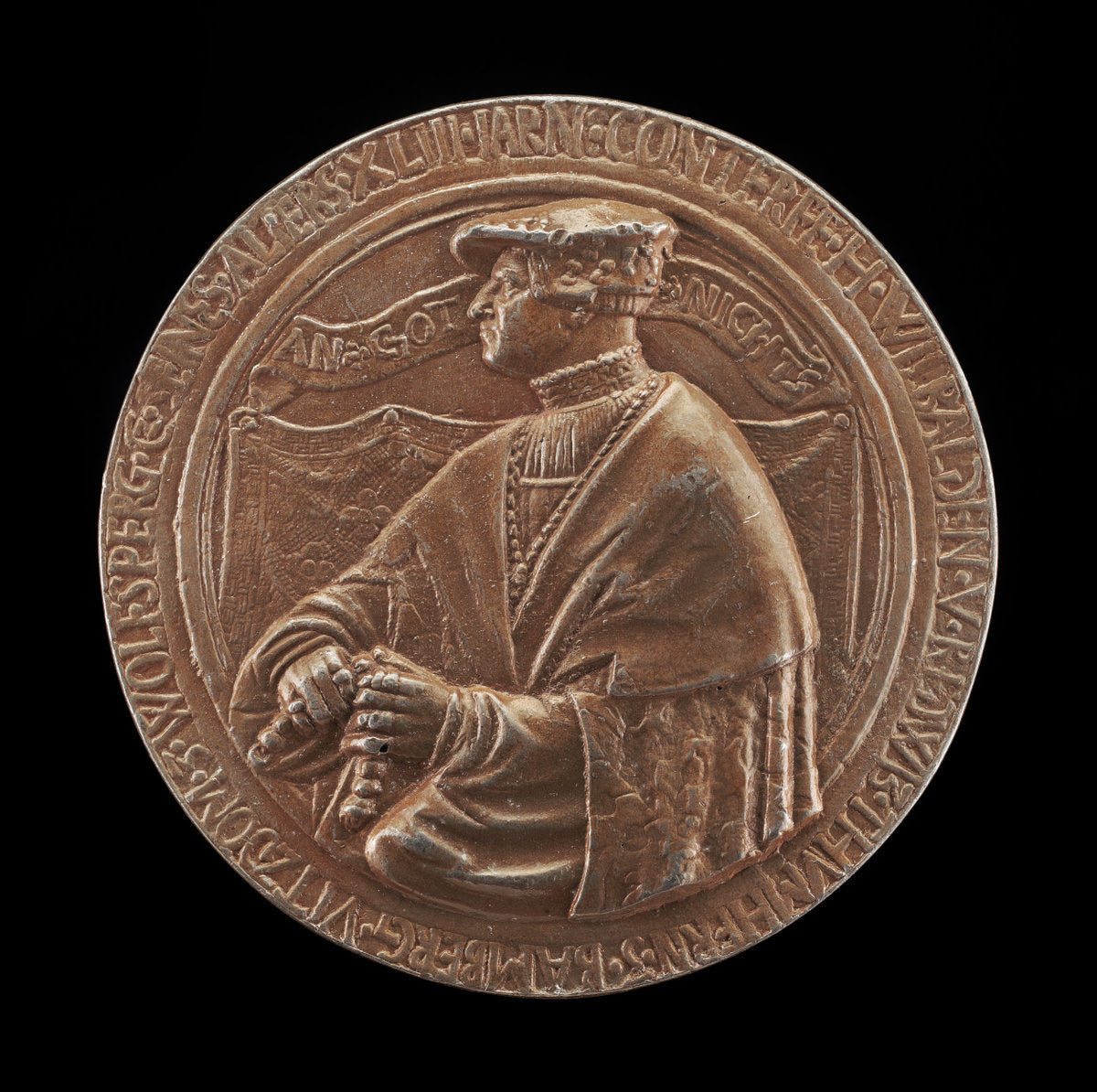 Willibald von Redwitz, 1493-1544, Canon of Bamberg [obverse] by Peter Dell the Elder (German, c. 1490 - 1552), 16X12"(A3)Poster Print