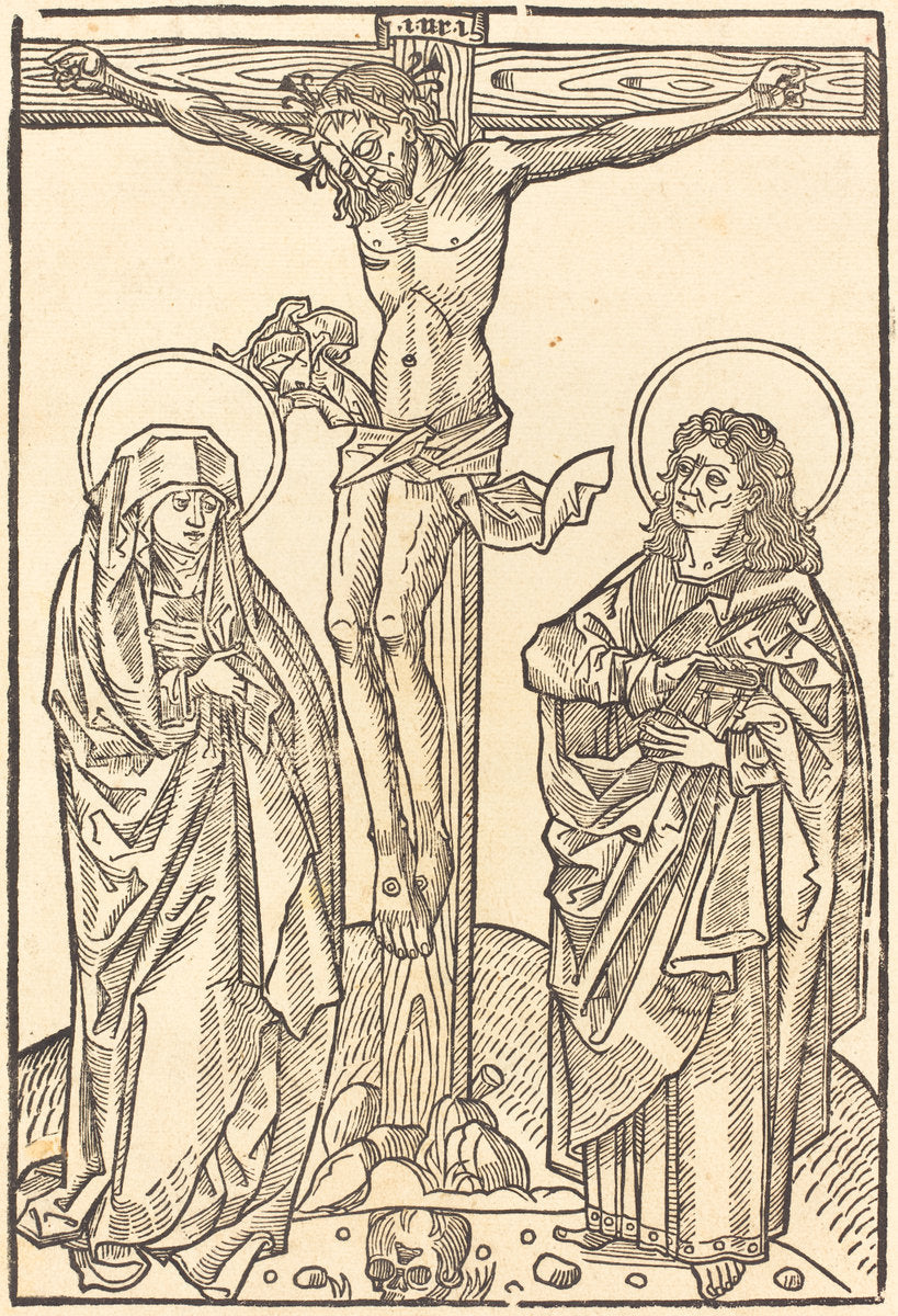 1486/1488 by German 15th Century (Christ on the Cross), 16X12"(A3)Poster Print