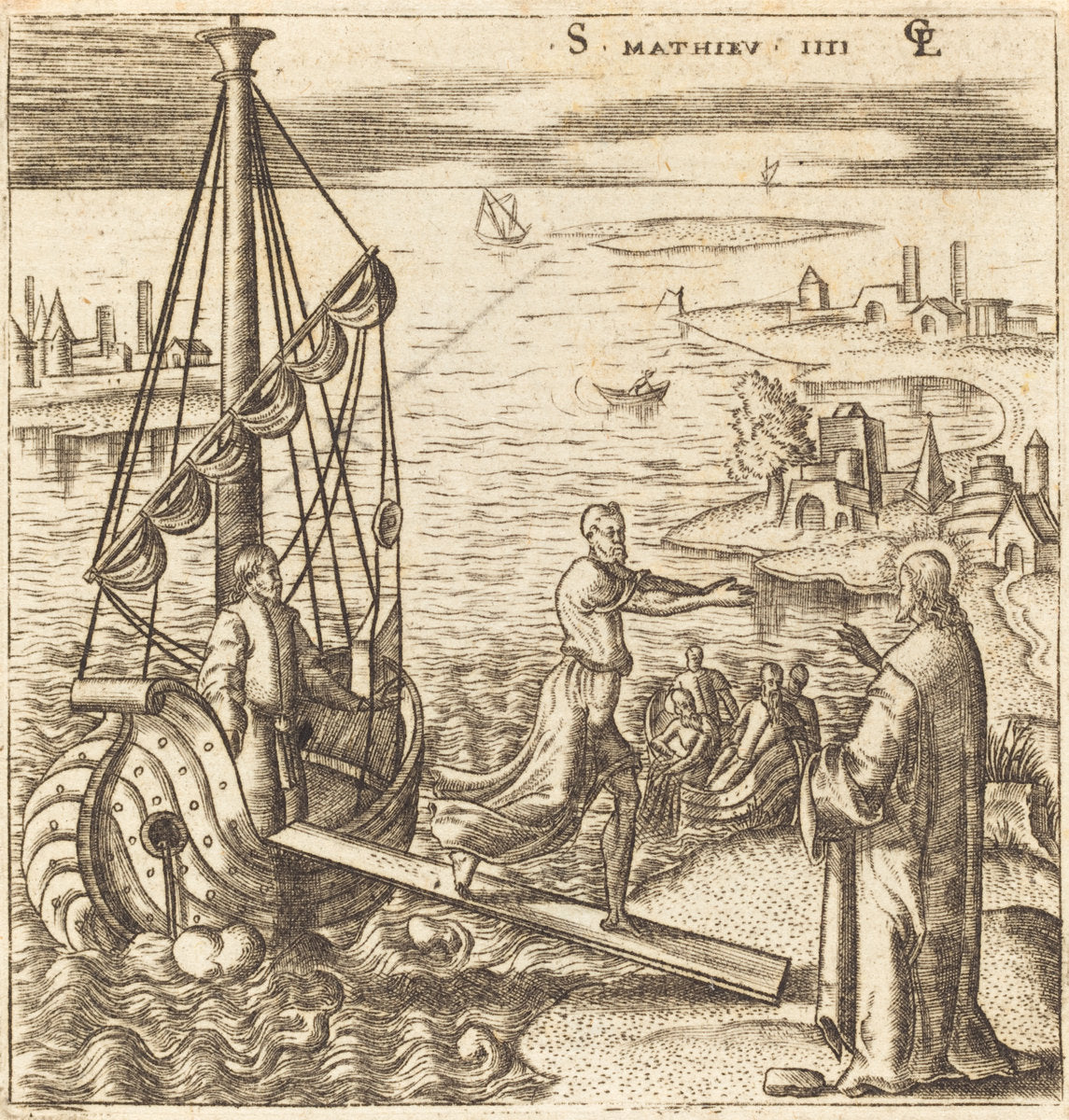 Follow Me and I will Make You Fishers of Men by Léonard Gaultier (French, 1561 - 1641), 16X12"(A3)Poster Print