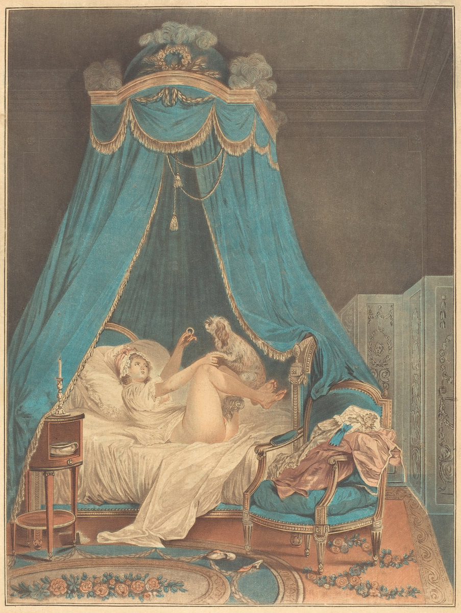 Le petit favori by Jean-Baptiste Chapuy after Nicolas Lavreince (French, c. 1760 - 1802), 16X12"(A3)Poster Print
