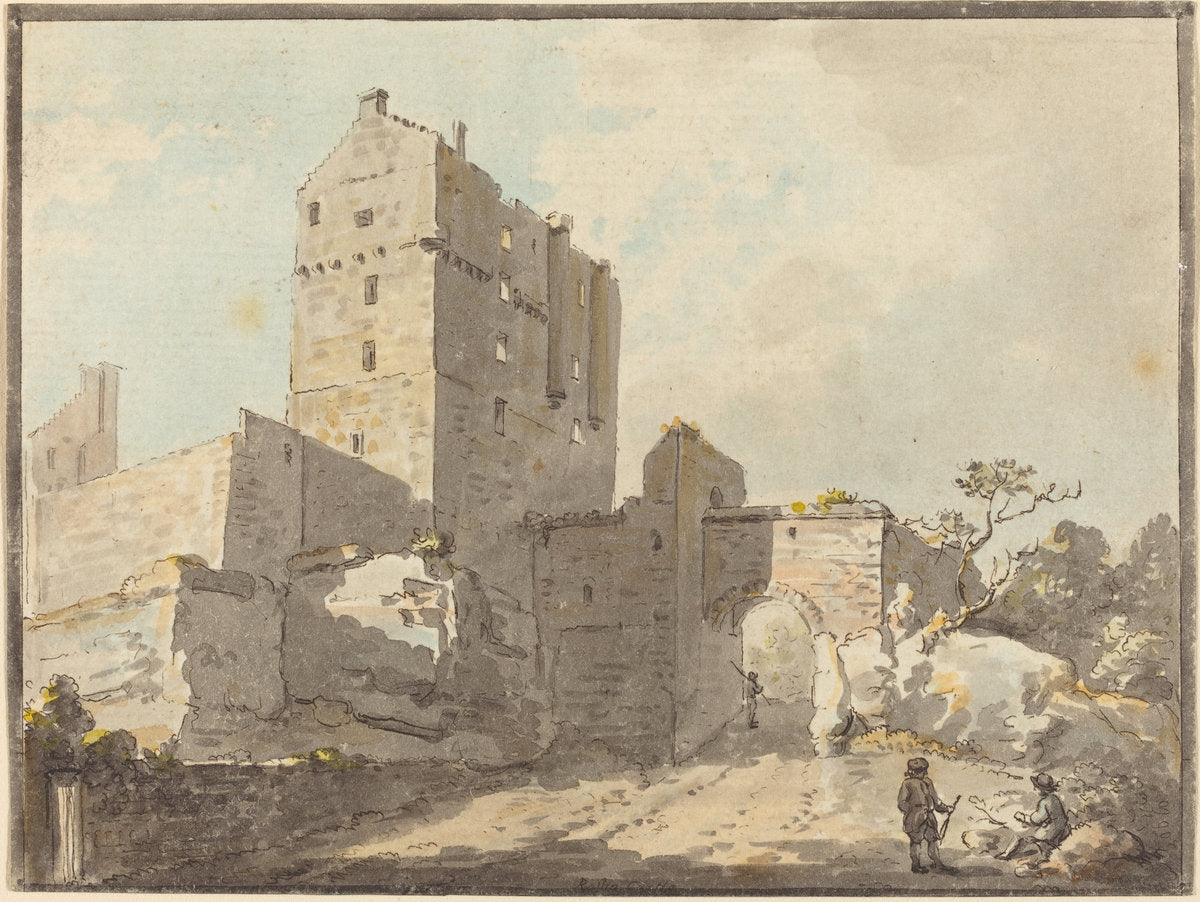Roslin Castle by Paul Sandby (British, 1731 - 1809), 16X12"(A3)Poster Print