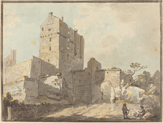 Roslin Castle by Paul Sandby (British, 1731 - 1809), 16X12"(A3)Poster Print