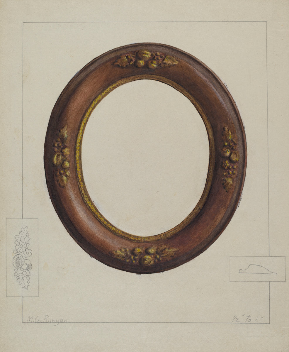 Picture Frame by Manuel G. Runyan (American, active c. 1935), 16X12"(A3)Poster Print
