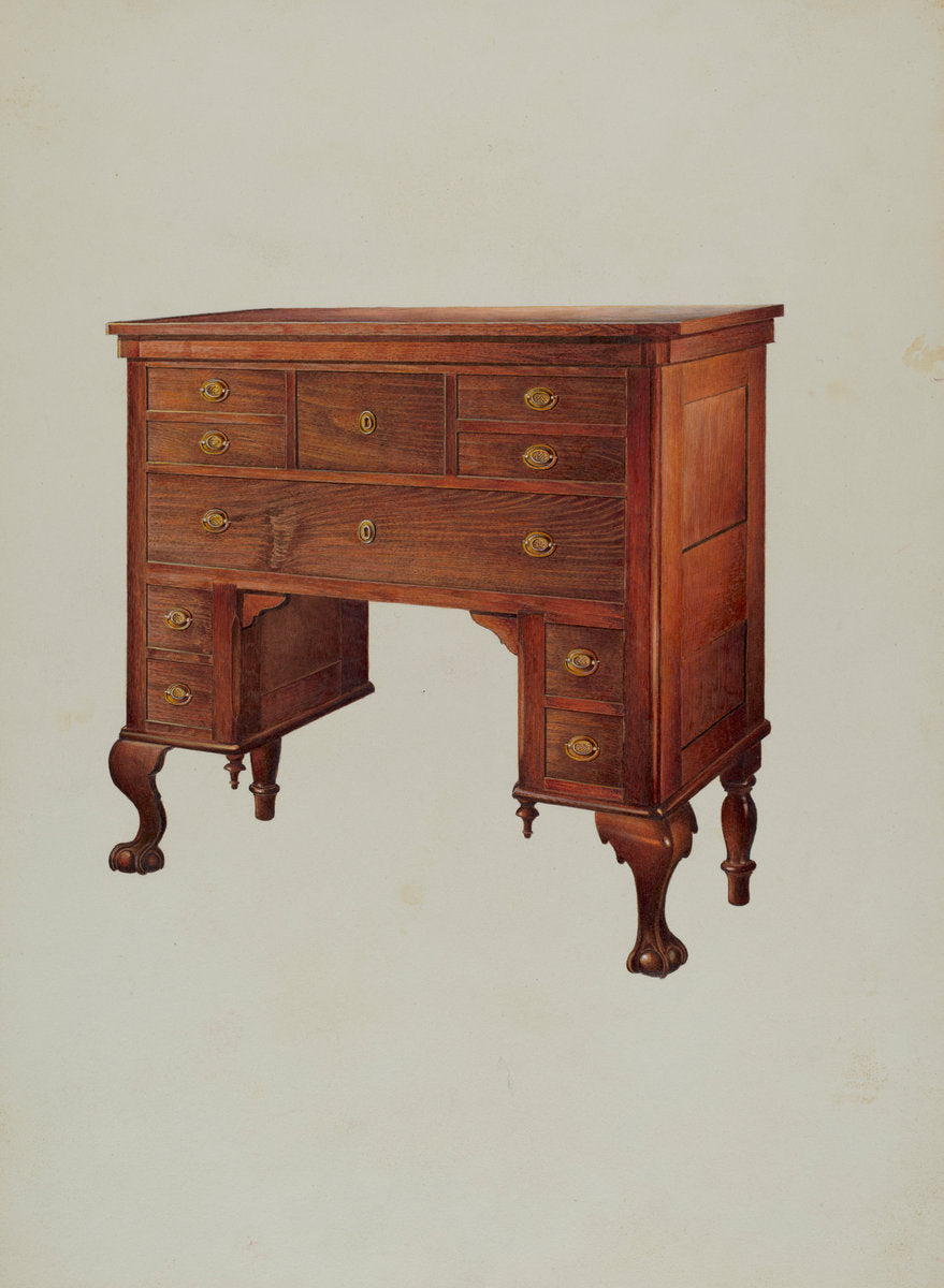 Side Board by Robert Pohle (American, active c. 1935), 16X12"(A3)Poster Print