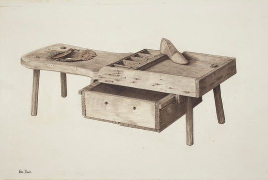 Shoemaker's Bench by Pearl Davis (American, active c. 1935), 16X12"(A3)Poster Print