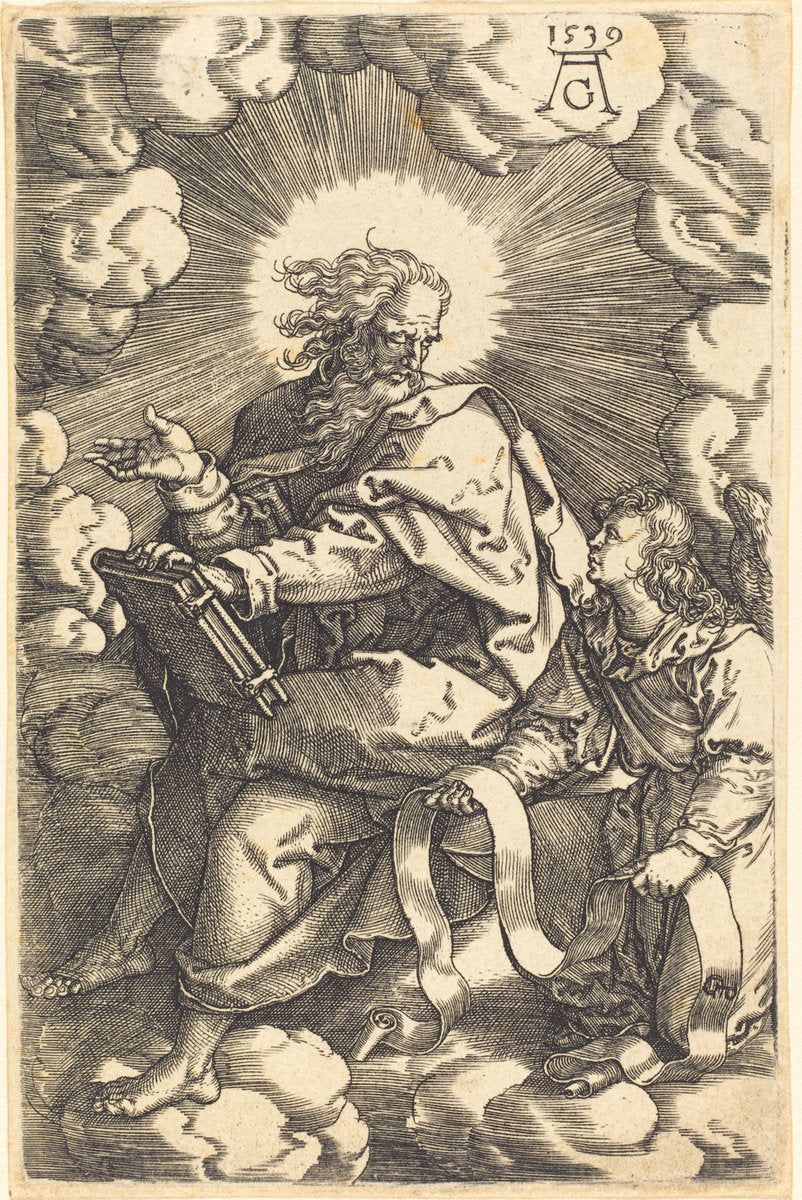 Matthew by Heinrich Aldegrever (German, 1502 - 1555/1561), 16X12"(A3)Poster Print
