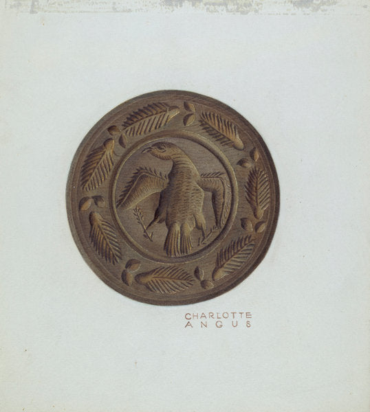 Butter Mold by Charlotte Angus (American, 1911 - 1989), 16X12"(A3)Poster Print