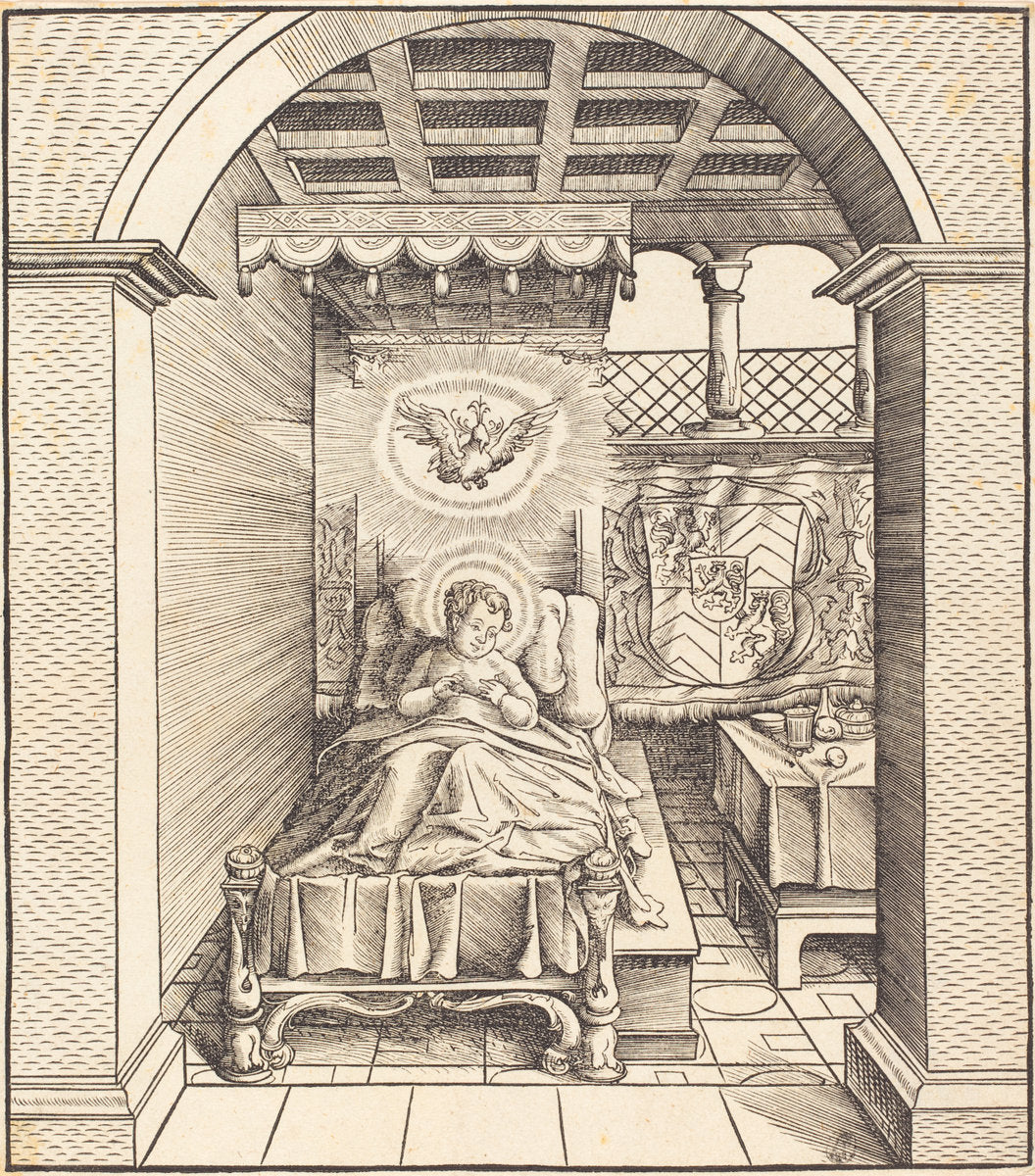 Saint Dentalinus by Leonhard Beck (German, c. 1480 - 1542), 16X12"(A3)Poster Print