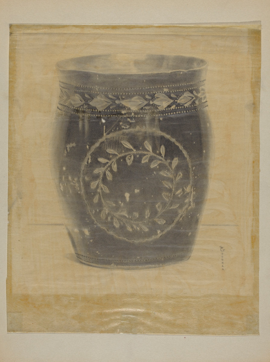 Enameled Pewter Beaker by Harry Goodman (American, active c. 1935), 16X12"(A3)Poster Print
