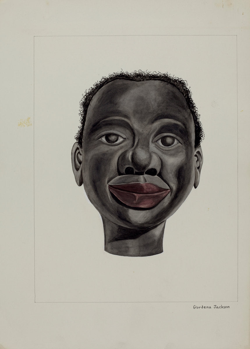 Negro Minstrel by Gordena Jackson (American, 1900 - 1993), 16X12"(A3)Poster Print