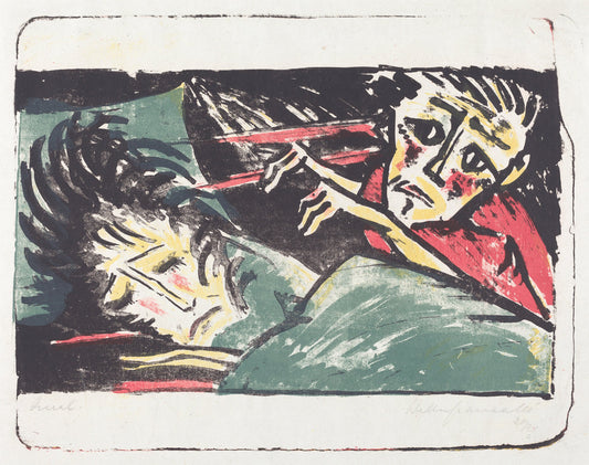 Qual (Torment) by Walter Gramatté (German, 1897 - 1929), 16X12"(A3)Poster Print