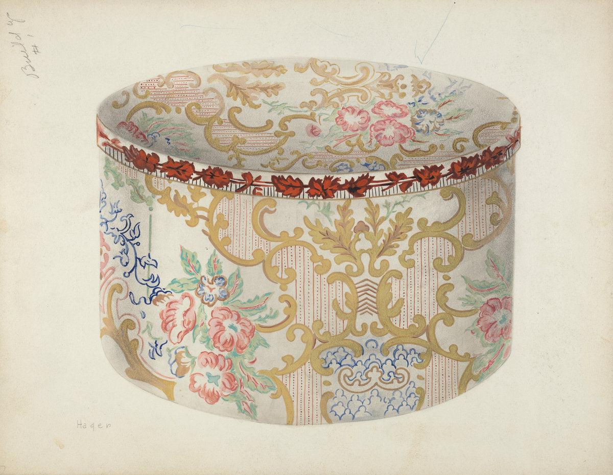 Bandbox by Lee Hager (American, active c. 1935), 16X12"(A3)Poster Print