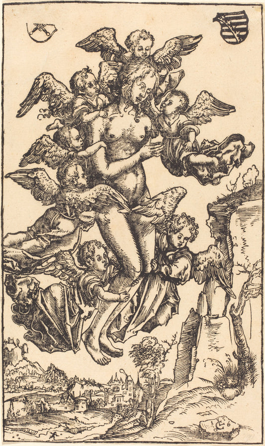 The Ecstasy of Saint Mary Magdalene by Lucas Cranach the Elder (German, 1472 - 1553), 16X12"(A3)Poster Print