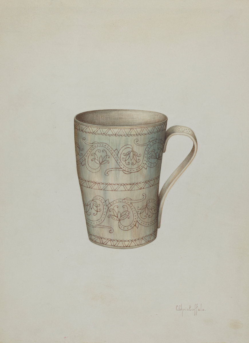 Cup of Horn by Cornelius Christoffels (American, active c. 1935), 16X12"(A3)Poster Print