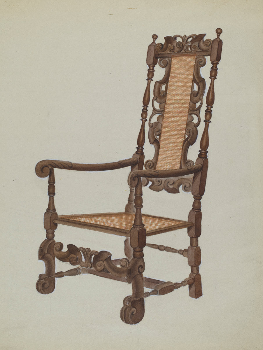 c. 1936 by American 20th Century (Armchair), 16X12"(A3)Poster Print
