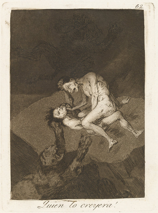 Quien lo creyera! (Who Would Have Thought It!) by Francisco de Goya (Spanish, 1746 - 1828), 16X12"(A3)Poster Print