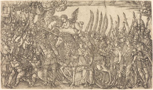 The Triumph of the Unicorn by Jean Duvet (French, 1485 - c. 1570), 16X12"(A3)Poster Print
