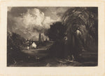 Stoke-by-Neyland by David Lucas after John Constable (British, 1802 - 1881), 16X12"(A3)Poster Print