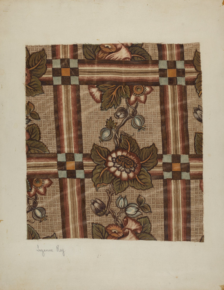 Printed Cotton by Suzanne Roy (American, active c. 1935), 16X12"(A3)Poster Print