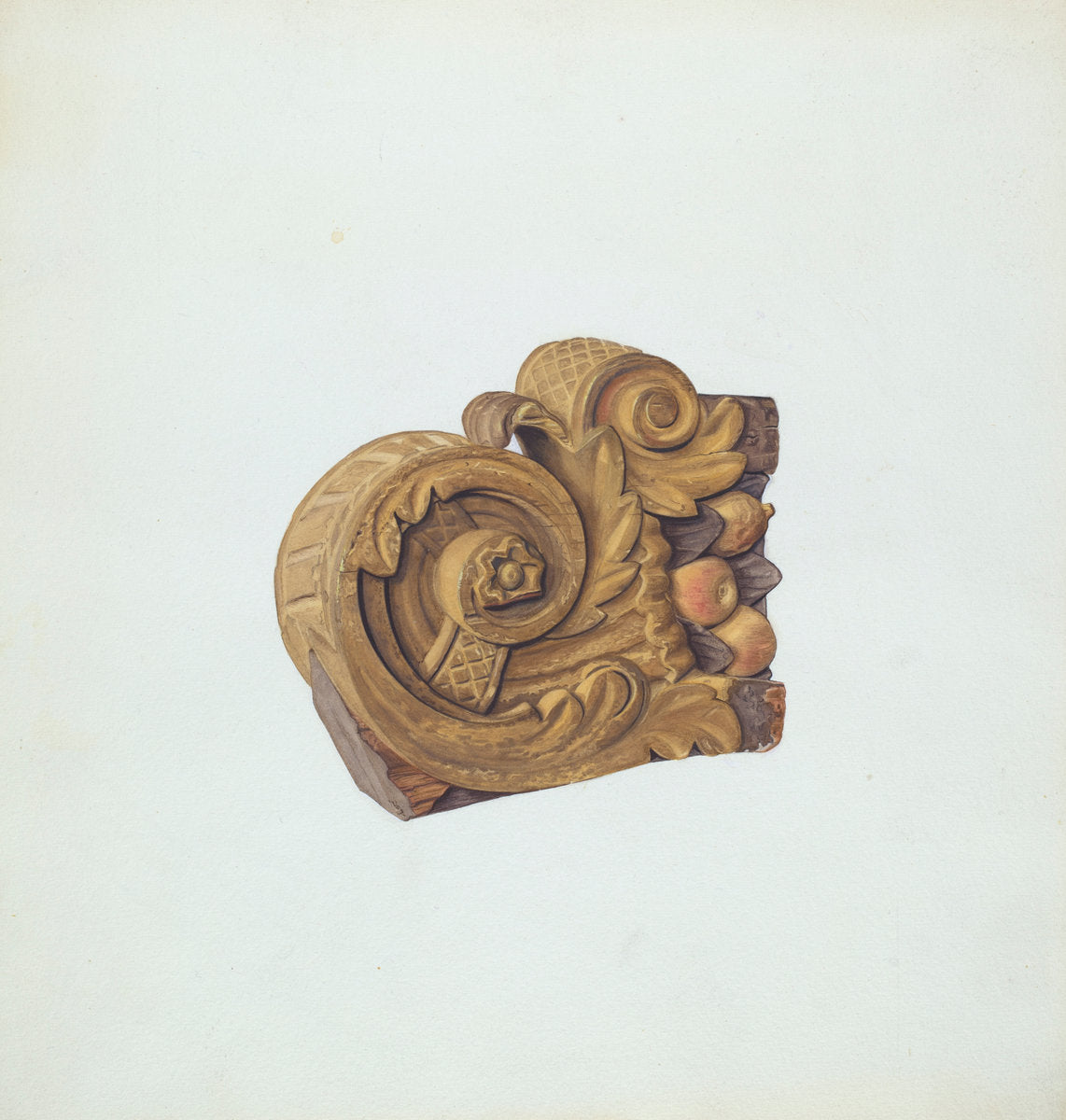 Billethead from a Rockport Schooner by Betty Fuerst (American, active c. 1935), 16X12"(A3)Poster Print