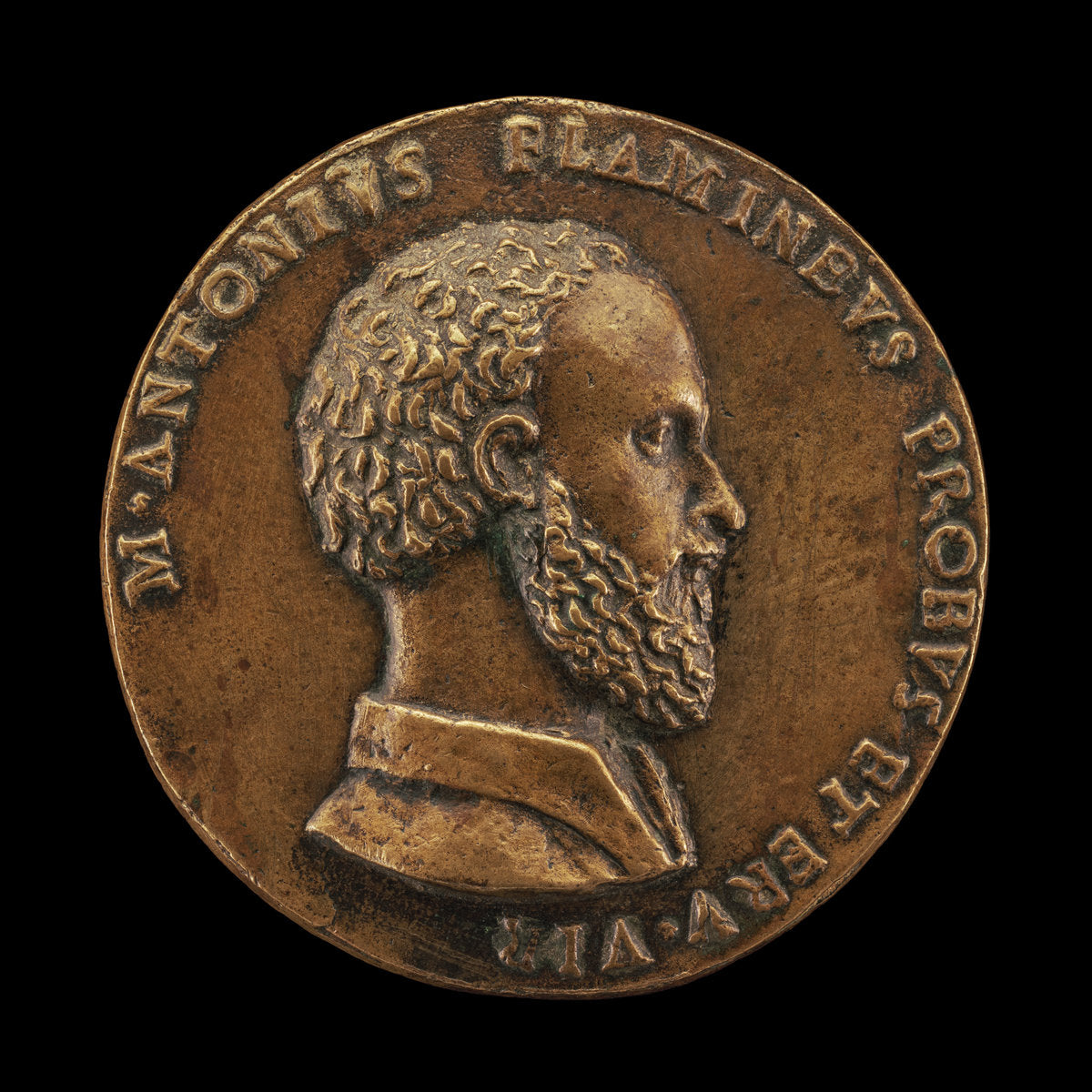 Marcantonio Flaminio, 1498-1550, poet [obverse] by Giulio della Torre (Veronese, c. 1480 - 1557/1558), 16X12"(A3)Poster Print