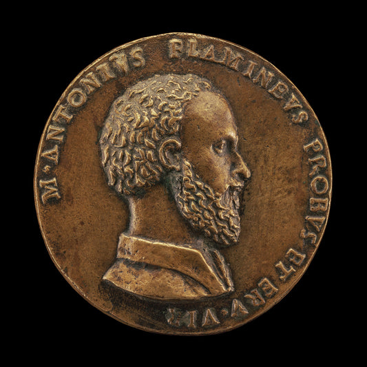 Marcantonio Flaminio, 1498-1550, poet [obverse] by Giulio della Torre (Veronese, c. 1480 - 1557/1558), 16X12"(A3)Poster Print