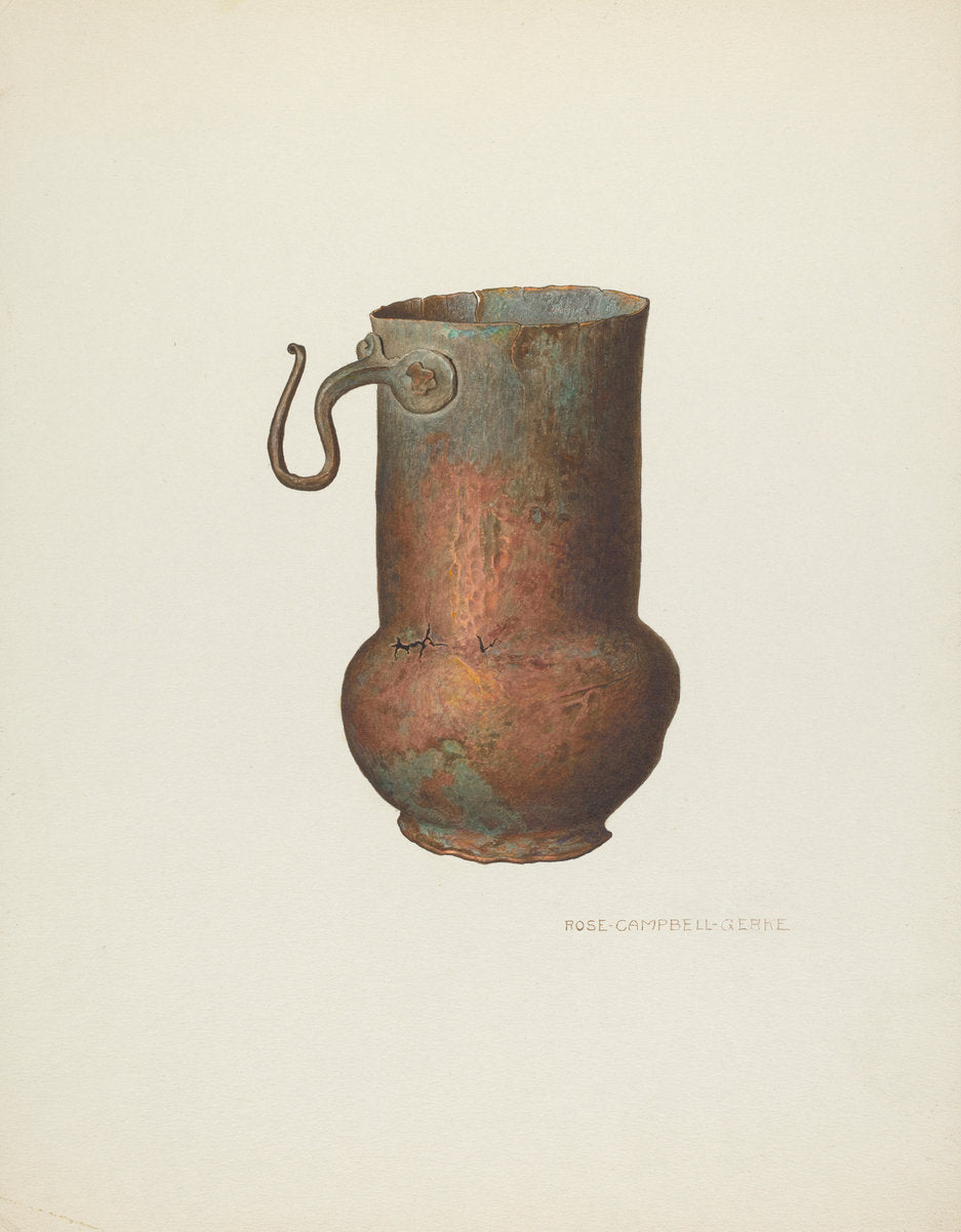 Individual Container for Indian's Daily Portion of Food by Rose Campbell-Gerke (American, active c. 1935), 16X12"(A3)Poster Print