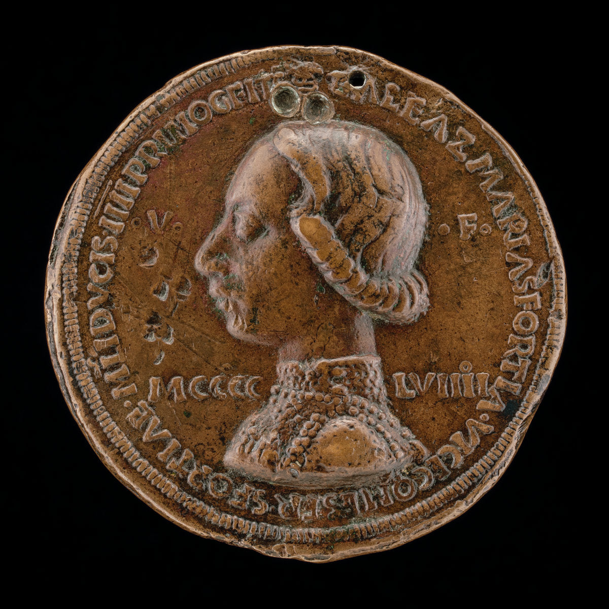 Galeazzo Maria Sforza, 1444-1476, 5th Duke of Milan 1466 [reverse] by Gianfrancesco Enzola (Italian, active 1455/1478), 16X12"(A3)Poster Print