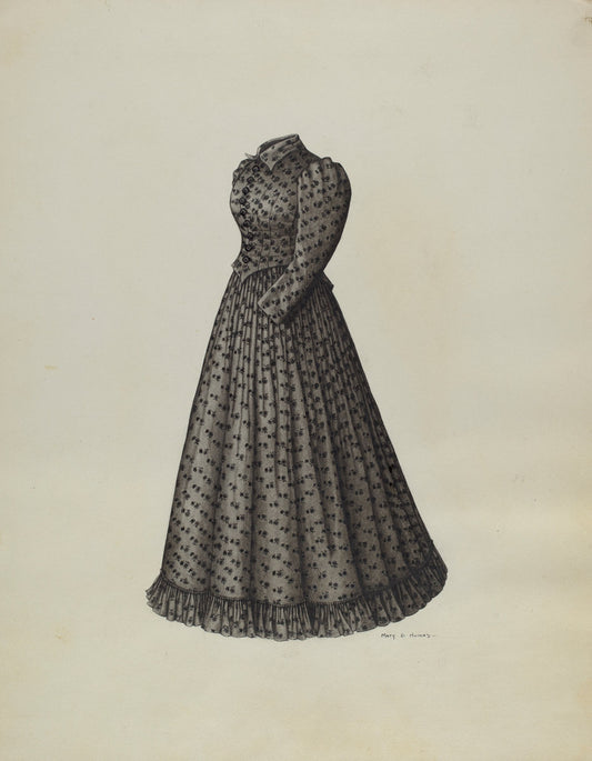 Costume by Mary E. Humes (American, active c. 1935), 16X12"(A3)Poster Print