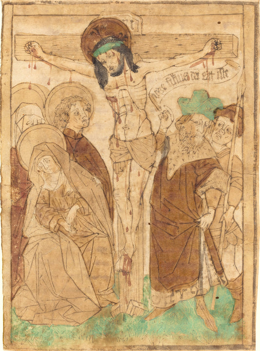 c. 1450/1460 by German 15th Century (Christ on the Cross), 16X12"(A3)Poster Print