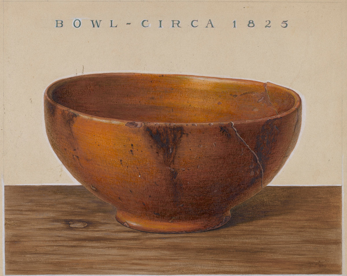 Bowl by Philip Smith (American, active c. 1935), 16X12"(A3)Poster Print