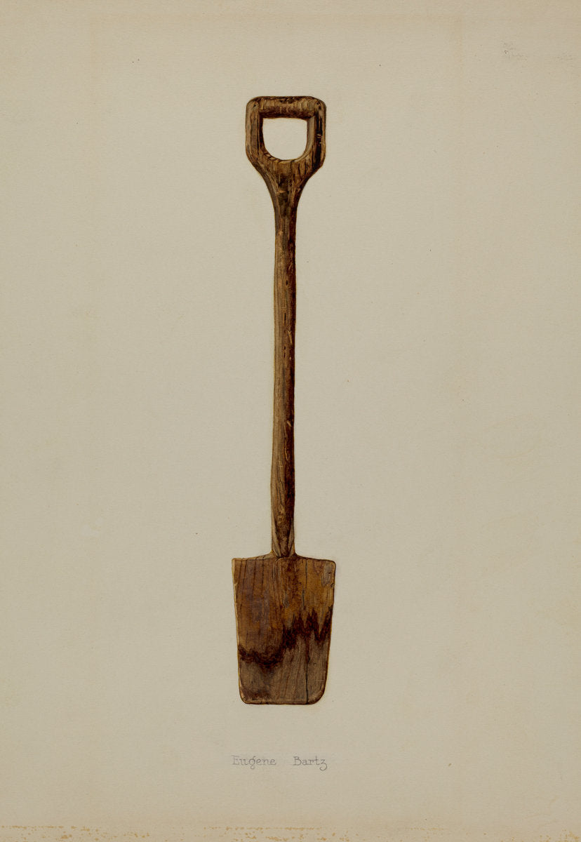 Toy Shovel by Eugene Bartz (American, active c. 1935), 16X12"(A3)Poster Print
