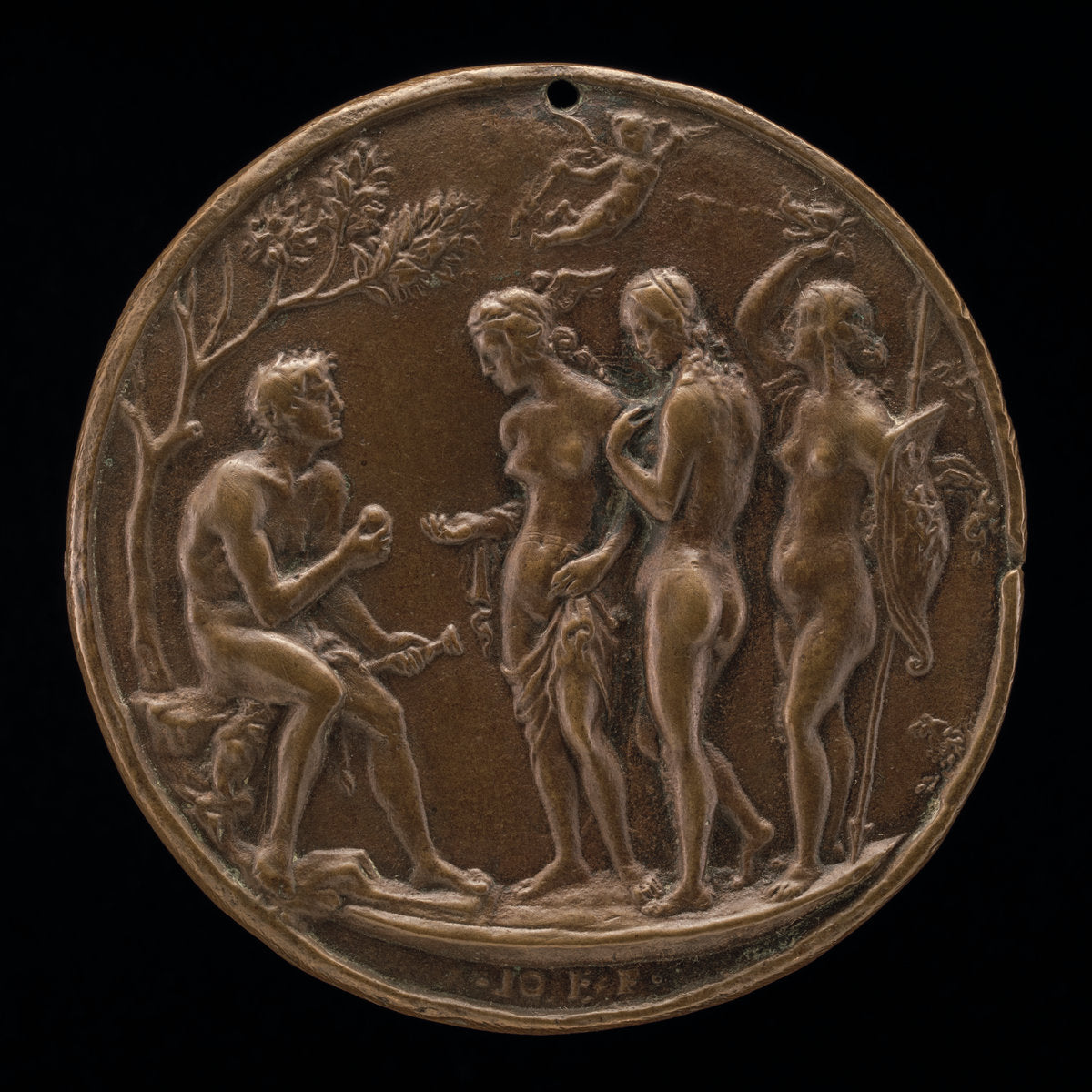 The Judgment of Paris by Master IO.F.F. (Italian, active 1468/1484), 16X12"(A3)Poster Print