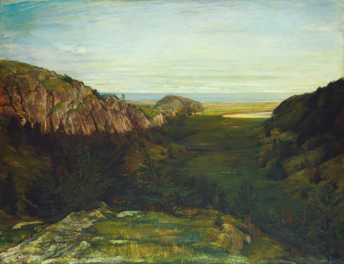 The Last Valley - Paradise Rocks by John La Farge (American, 1835 - 1910), 16X12"(A3)Poster Print