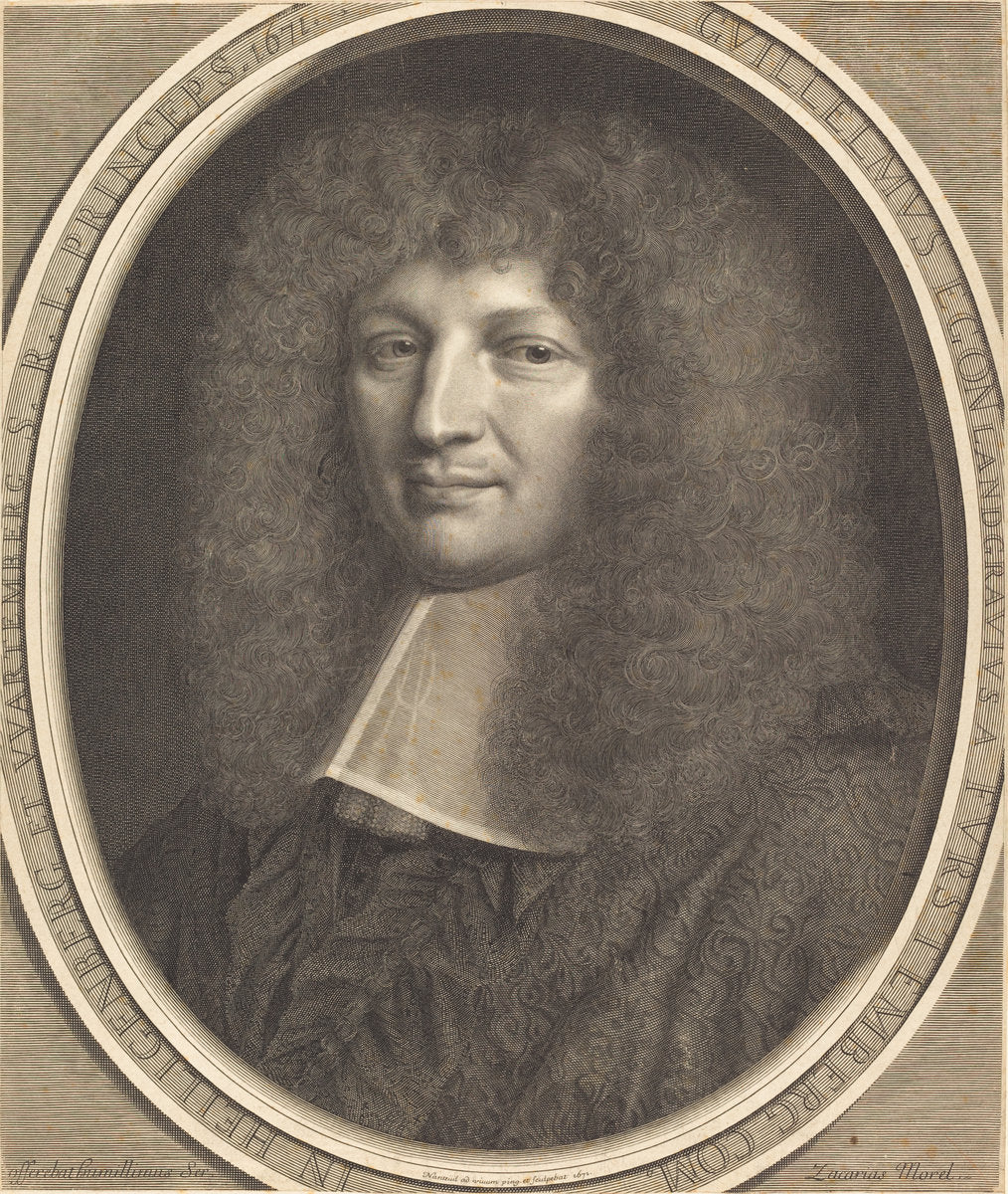 Cardinal de Furstenberg by Robert Nanteuil (French, 1623 - 1678), 16X12"(A3)Poster Print